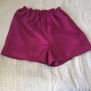 Hand made silk shorts